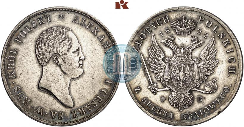 Picture 10 złotych 1822 year IB 