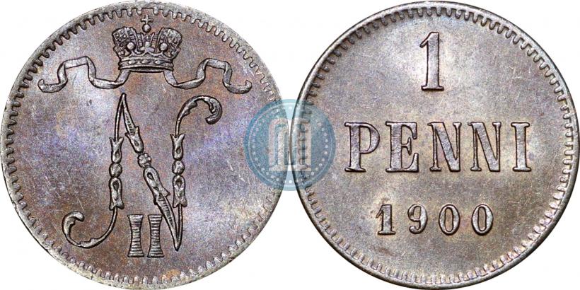 Picture 1 penni 1900 year  