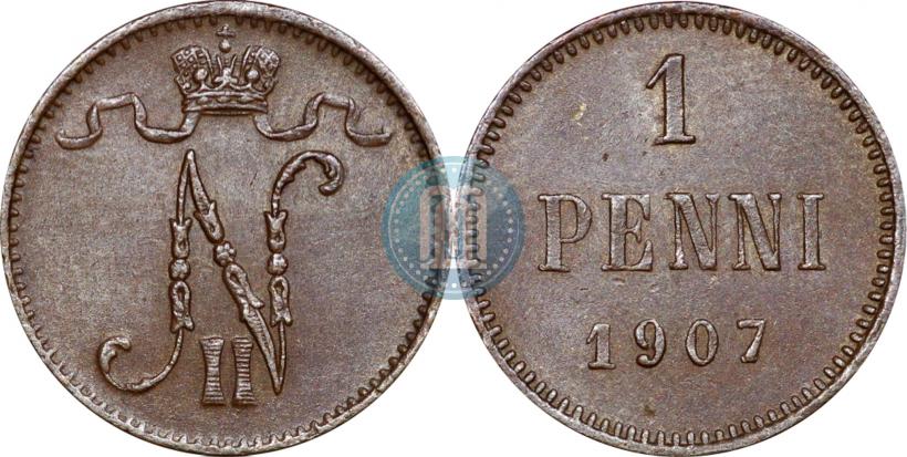 Picture 1 penni 1907 year  