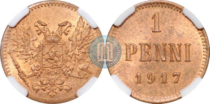 Фото 1 пенни 1917 года  