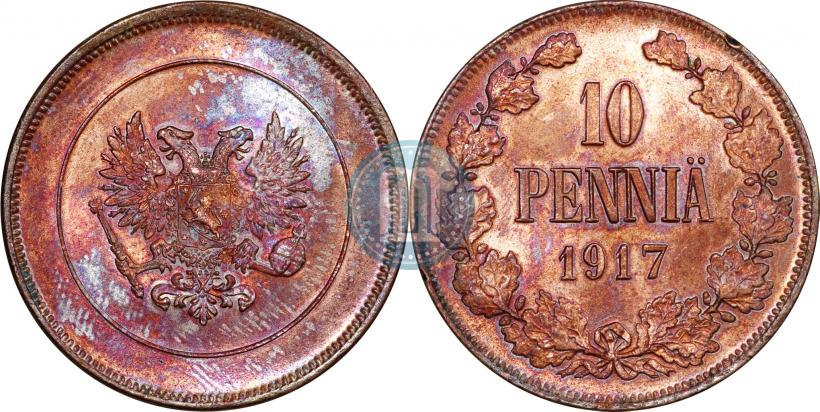 Picture 10 pennia 1917 year  