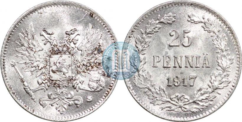 Фото 25 пенни 1917 года S 