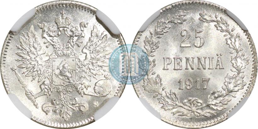 Фото 25 пенни 1917 года S 