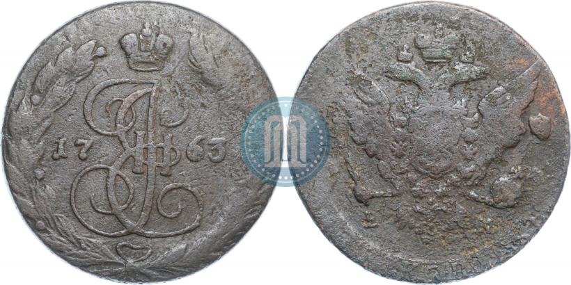 Фото 5 копеек 1763 года ЕМ 