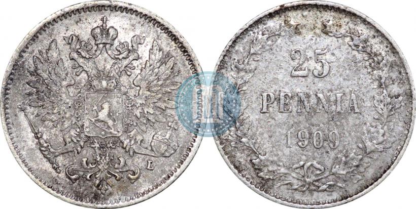 Фото 25 пенни 1909 года L 