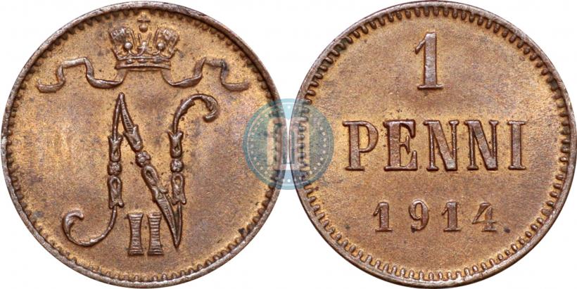 Фото 1 пенни 1915 года  