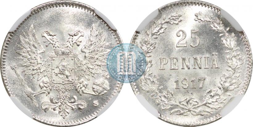 Фото 25 пенни 1917 года S 