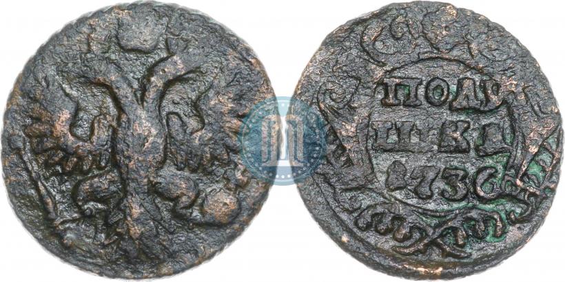 Фото Полушка 1736 года  