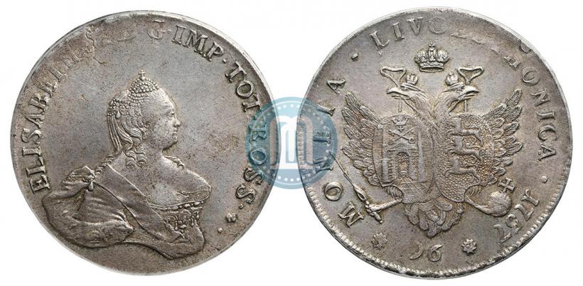 Picture 96 kopecks 1757 year  "For Livonia"