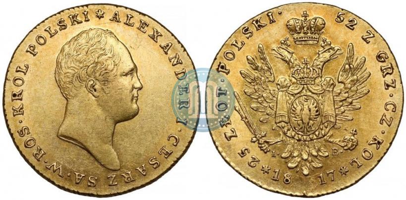 Picture 25 złotych 1817 year IB 