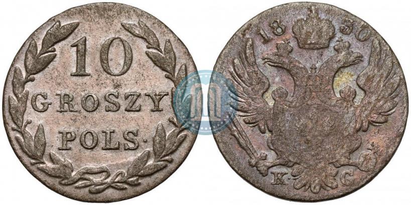 Picture 10 groszy 1830 year KG 