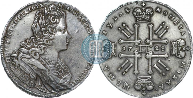 Picture 1 rouble 1728 year  "Type of 1727"