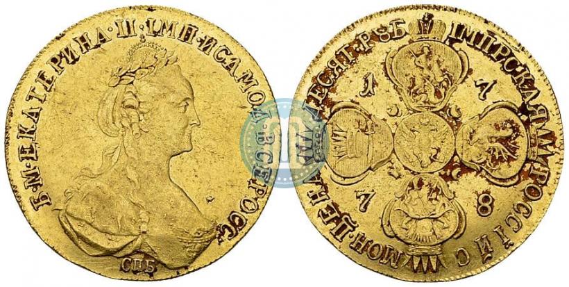 Фото 10 рублей 1778 года СПБ 
