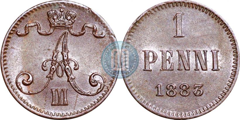 Picture 1 penni 1883 year  