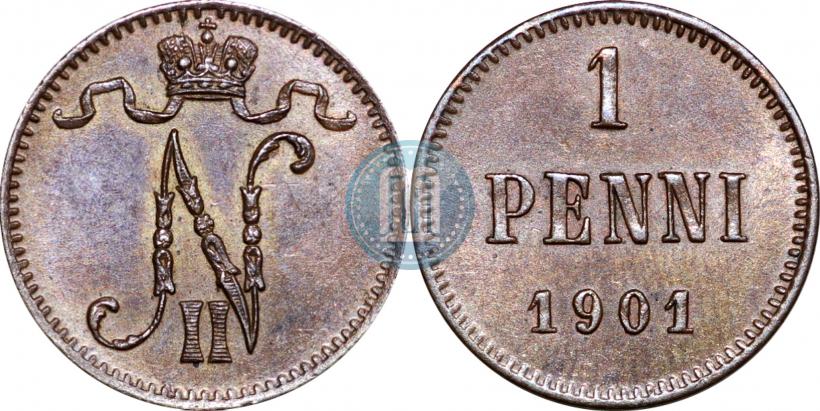 Picture 1 penni 1901 year  