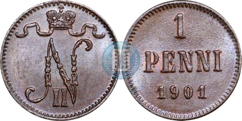Picture 1 penni 1901 year  