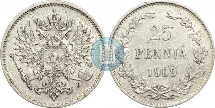Фото 25 пенни 1909 года L 