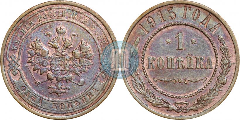 Picture 1 kopeck 1915 year  