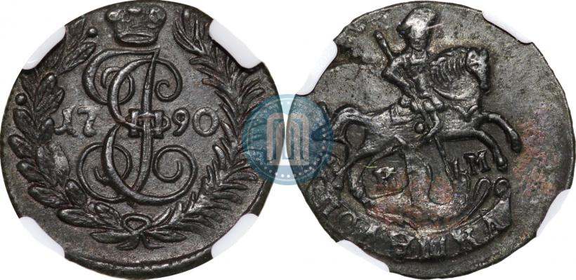 Фото Полушка 1790 года КМ 