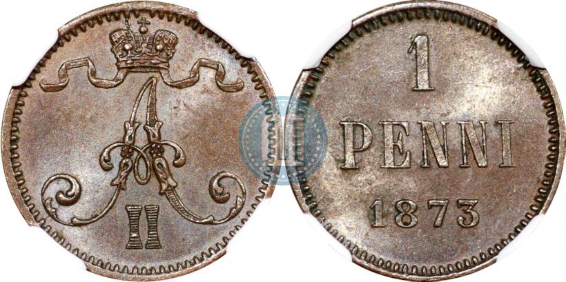 Picture 1 penni 1873 year  