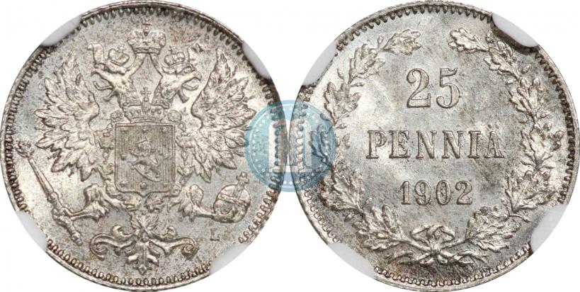 Фото 25 пенни 1902 года L 