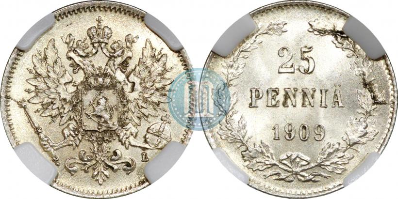 Фото 25 пенни 1909 года L 