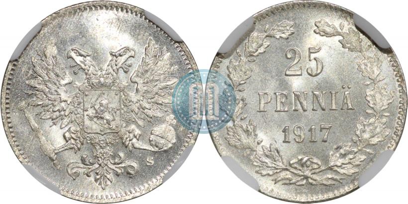 Фото 25 пенни 1917 года S 