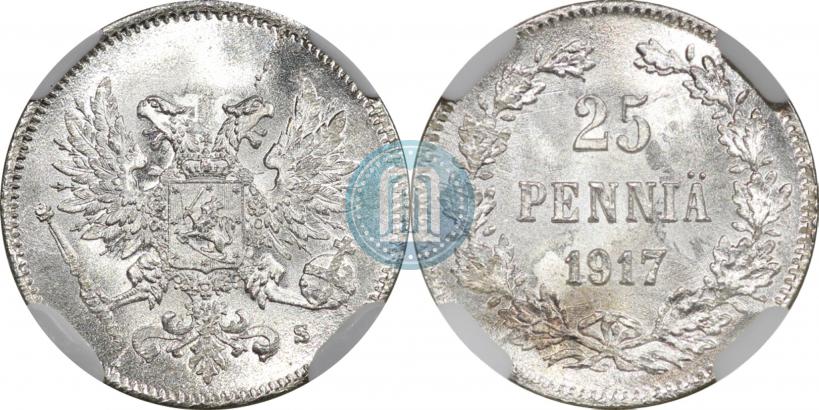 Фото 25 пенни 1917 года S 