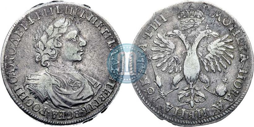Picture 1 rouble 1718 year OK-L 