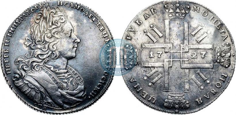 Picture 1 rouble 1727 year СПБ "Petersburg type"