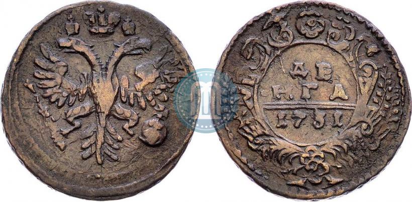 Фото Денга 1731 года  