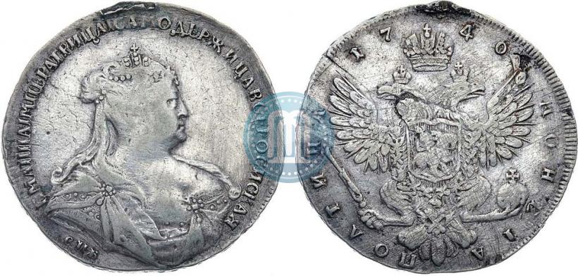 Фото Полтина 1740 года СПБ "Петербургский тип"