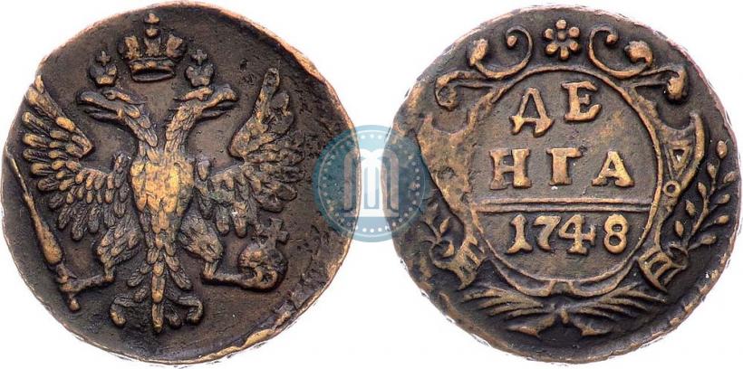 Фото Денга 1748 года  
