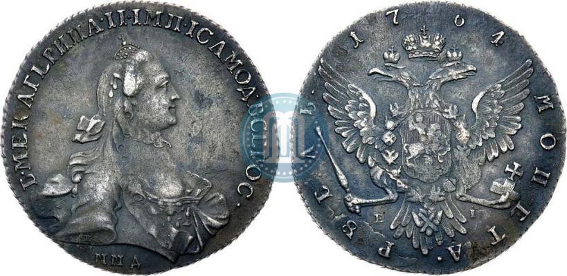 Фото 1 рубль 1764 года ММД-EI 