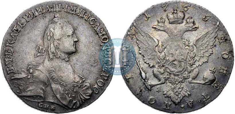 Фото Полтина 1765 года СПБ-ЯI 