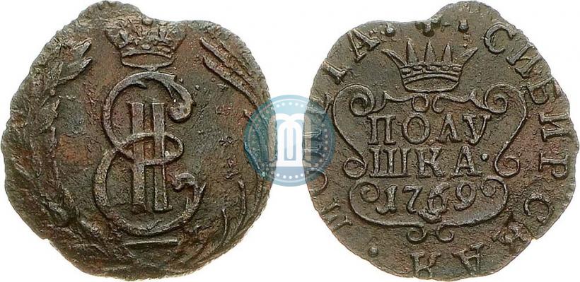 Фото Полушка 1769 года КМ 