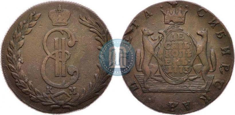 Picture 10 kopecks 1773 year КМ 
