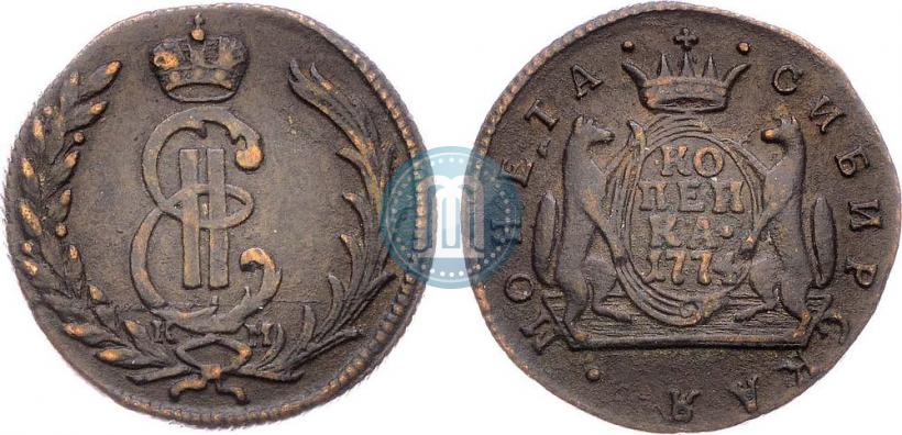 Фото 1 копейка 1774 года КМ 
