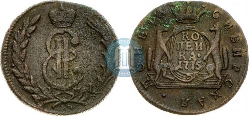 Фото 1 копейка 1775 года КМ 