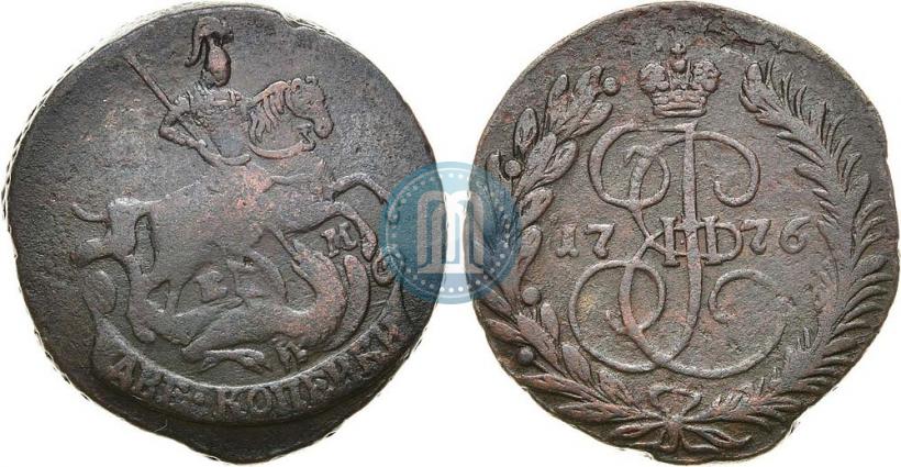 Фото 2 копейки 1776 года ЕМ 