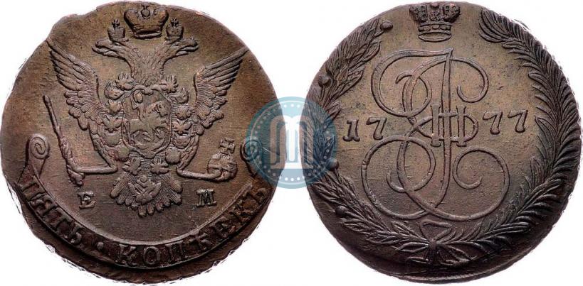 Фото 5 копеек 1777 года ЕМ 