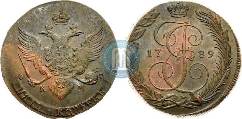 Picture 5 kopecks 1789 year КМ 