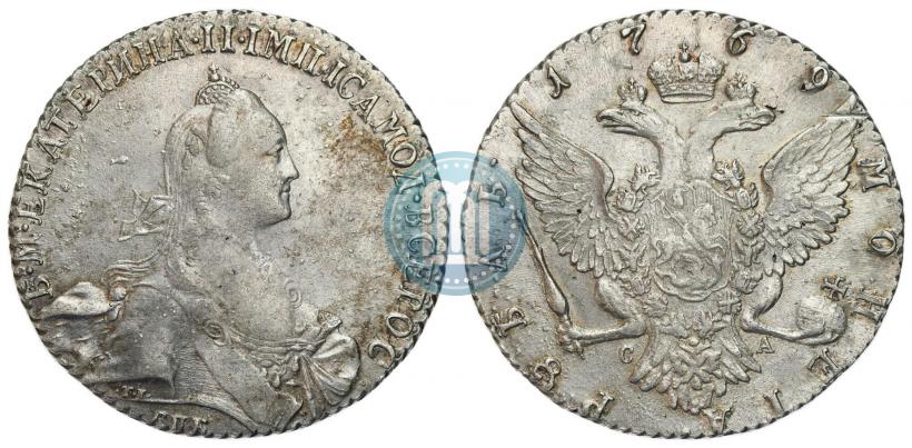 Picture 1 rouble 1769 year СПБ-СА 