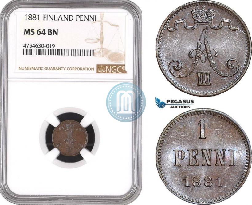 Picture 1 penni 1881 year  
