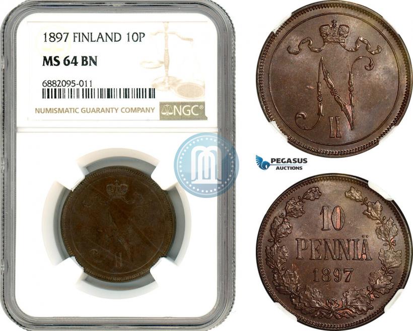 Фото 10 пенни 1897 года  