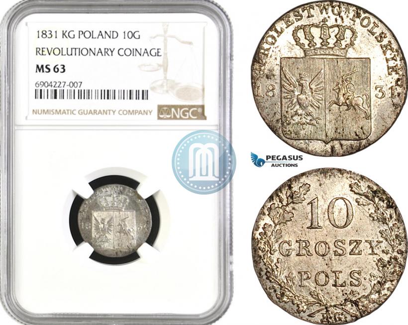 Picture 10 groszy 1831 year KG "Polish uprising"