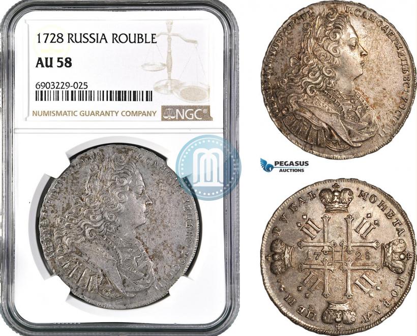 Picture 1 rouble 1728 year  "Type of 1728"
