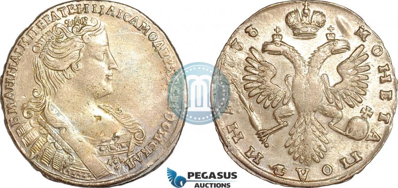 Фото Полтина 1733 года  