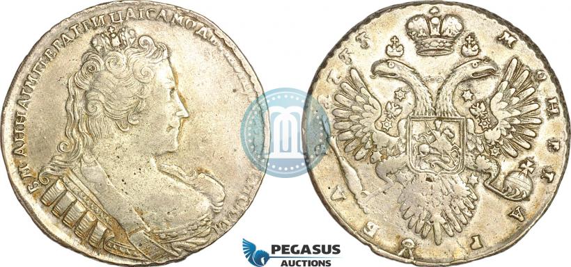 Фото 1 рубль 1733 года  