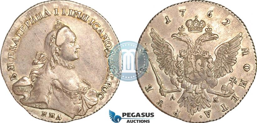 Picture 1 rouble 1762 year ММД-ДМ 